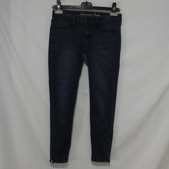 AMERICAN EAGLE - Stretch | size 4 regular | Blue Jean - Denim Jeggings - Picture 1 of 16
